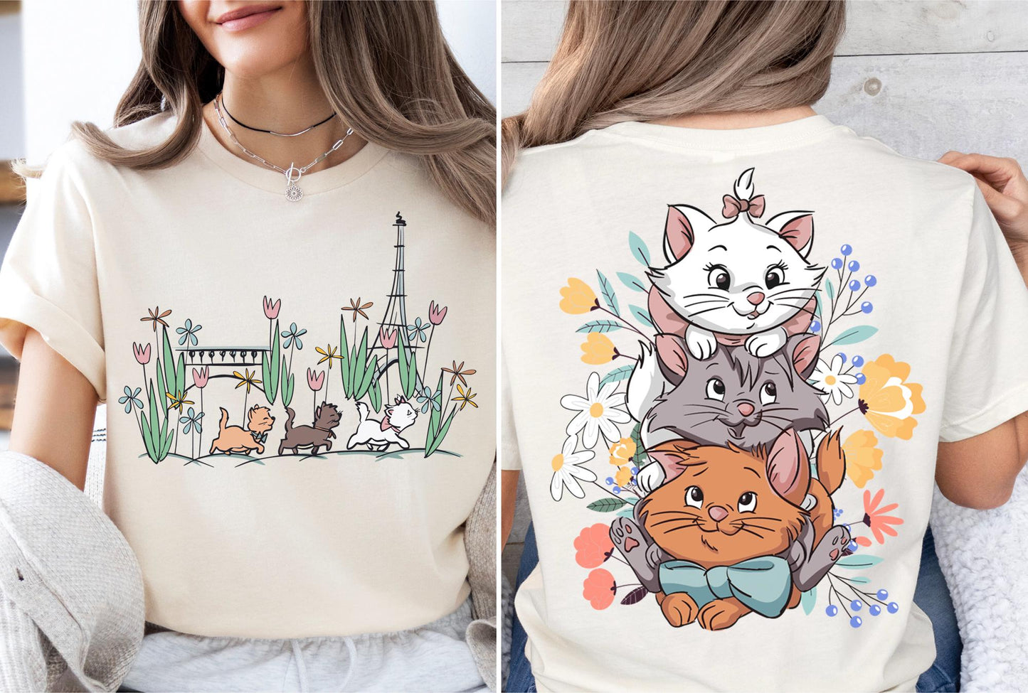 Disney The Aristocats Shirt, Marie Toulouse Berlioz Cats T-Shirt
