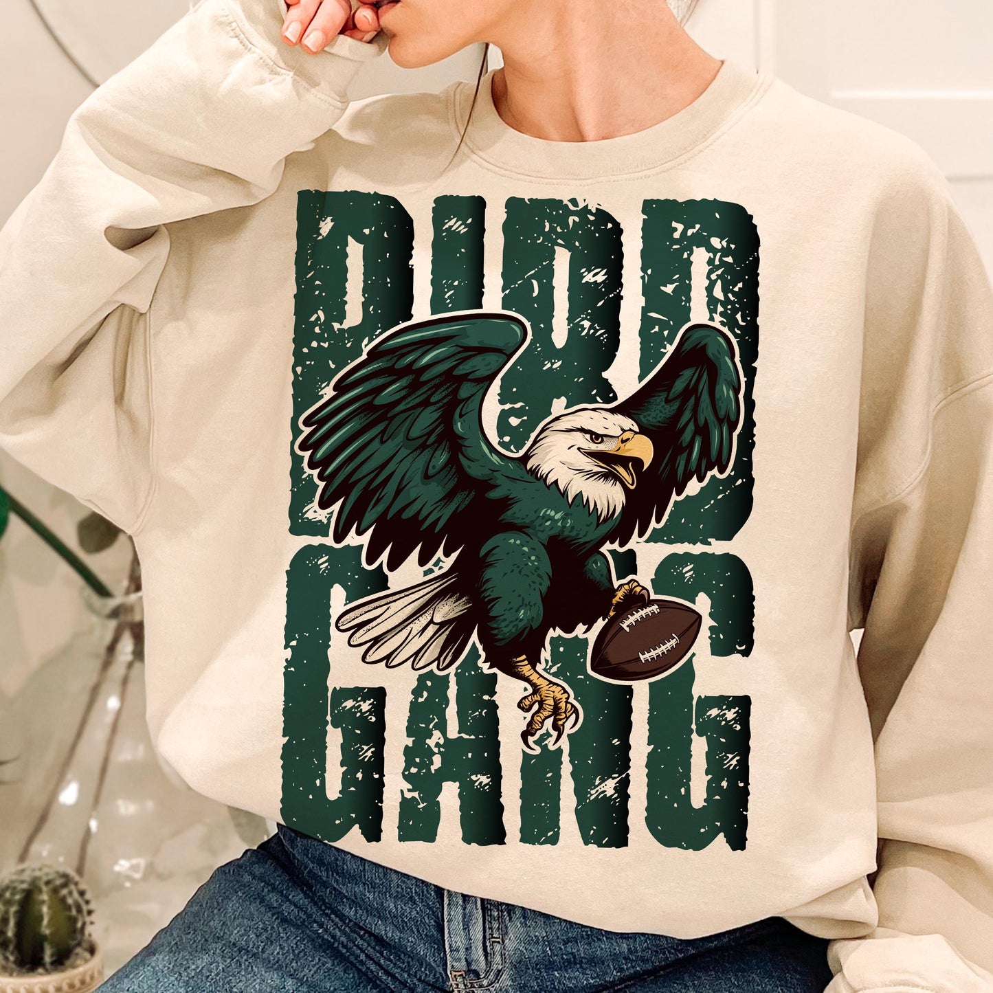 Retro Bird Gang Eagle Sweatshirt
