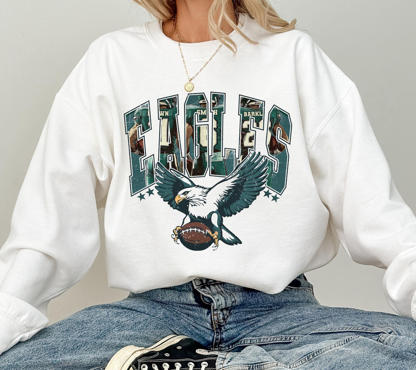 Vintage Philadelphia Eagles Football Shirt