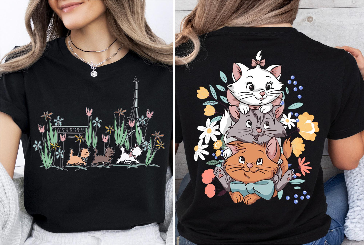Disney The Aristocats Shirt, Marie Toulouse Berlioz Cats T-Shirt