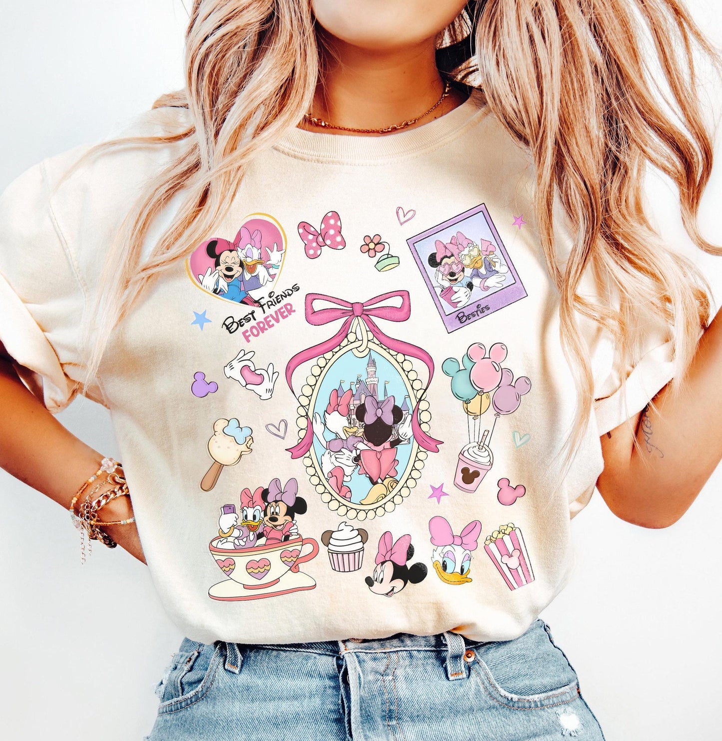Coquette Bows Minnie and Daisy shirt