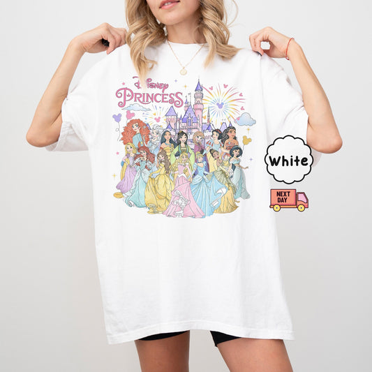 Vintage Disney Princess Characters Shirts, WDW Disneyland Princess Trip Shirt