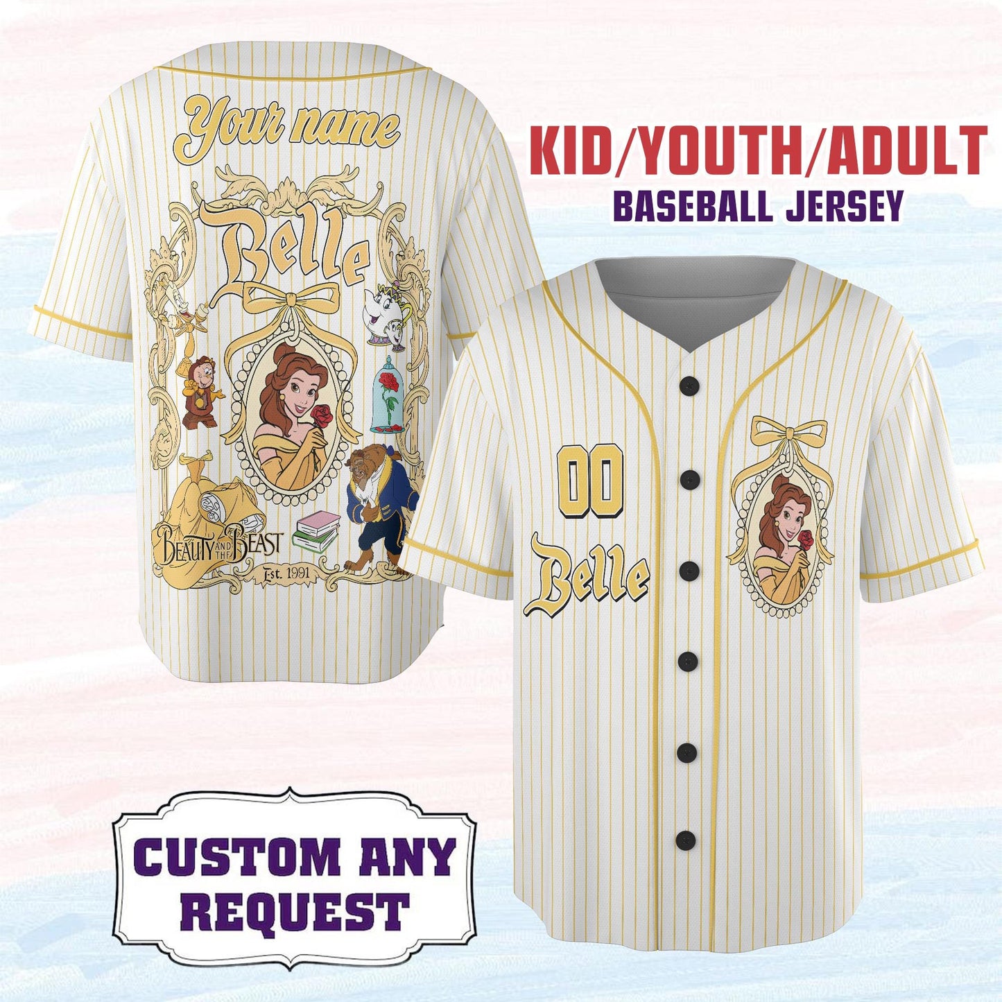 Custom Disney Princess Collection Jersey