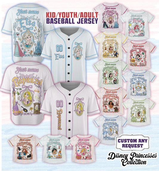 Custom Disney Princess Collection Jersey