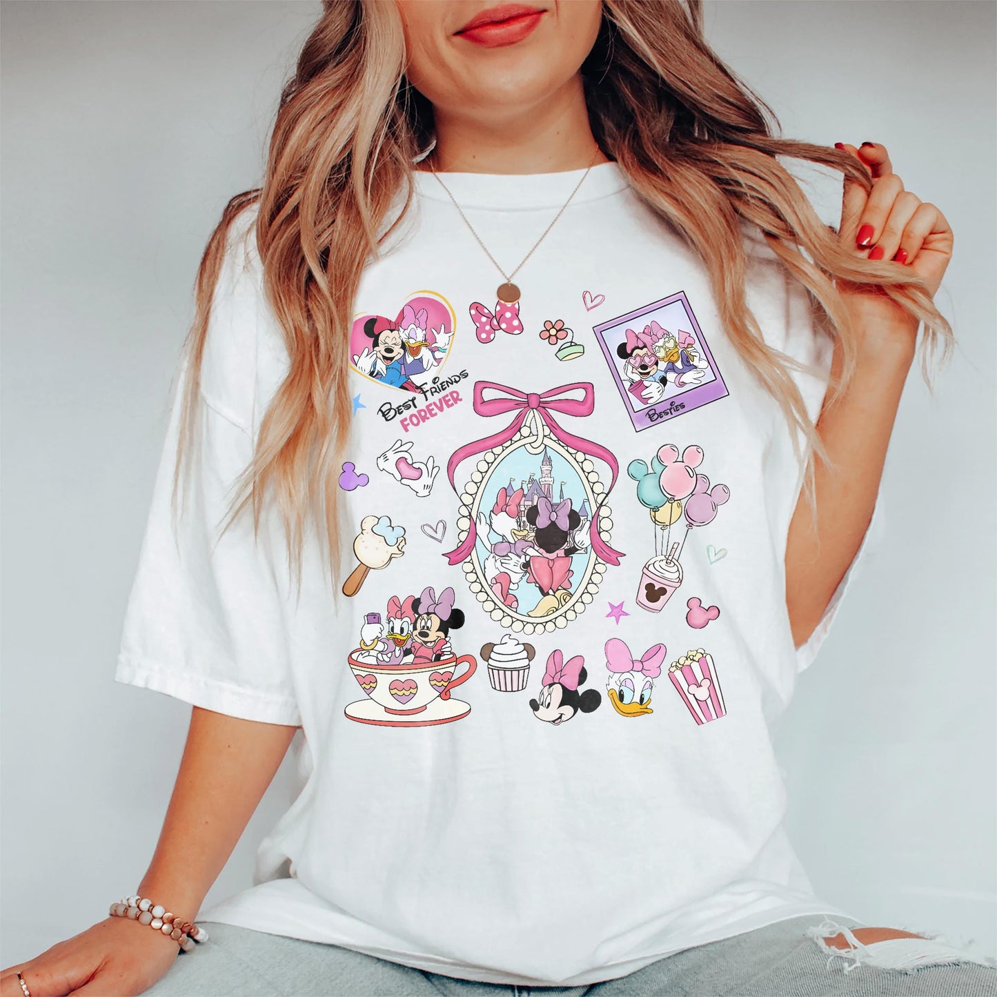 Coquette Bows Minnie and Daisy shirt