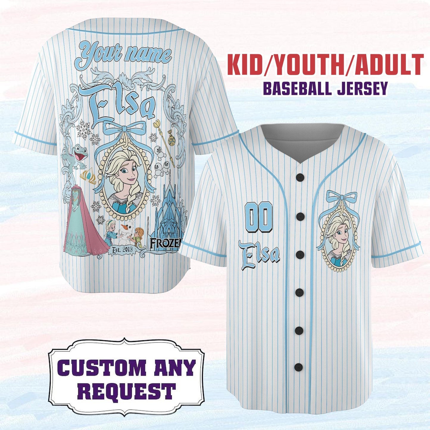 Custom Disney Princess Collection Jersey
