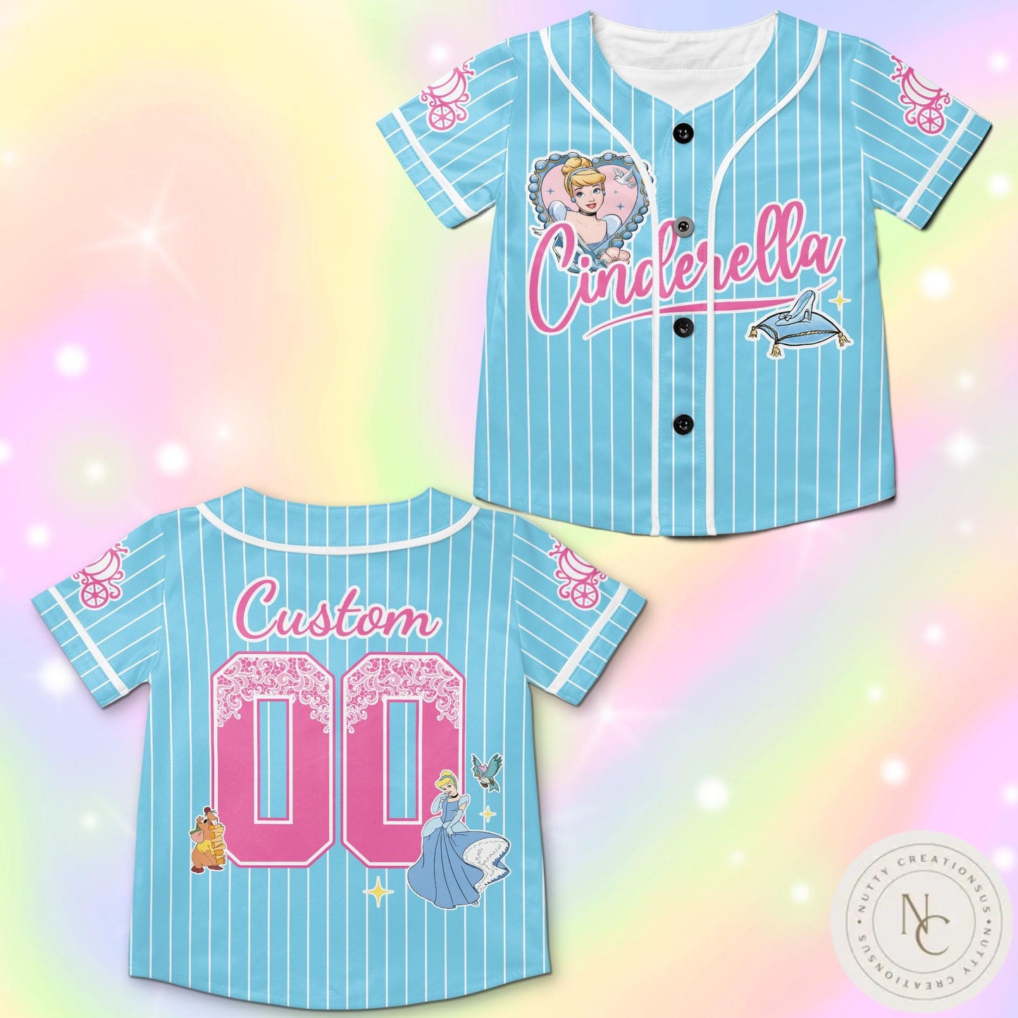 Personalized Disney Princess Baseball Jersey