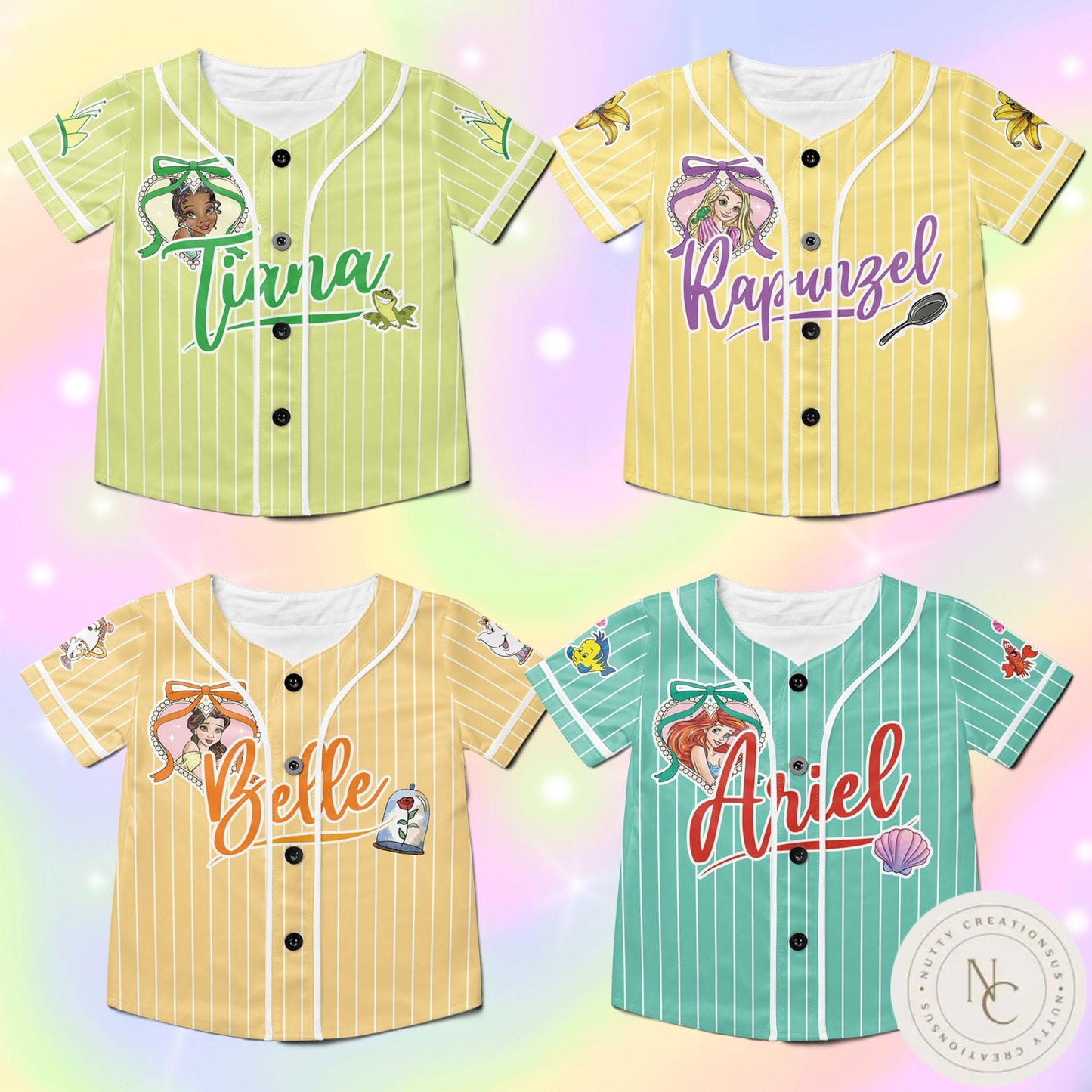 Personalized Disney Princess Baseball Jersey