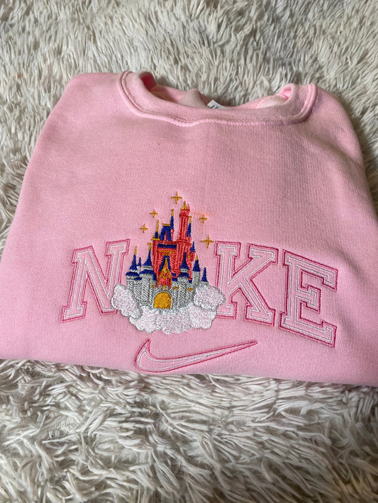Princess castle embroidery sweatshirt