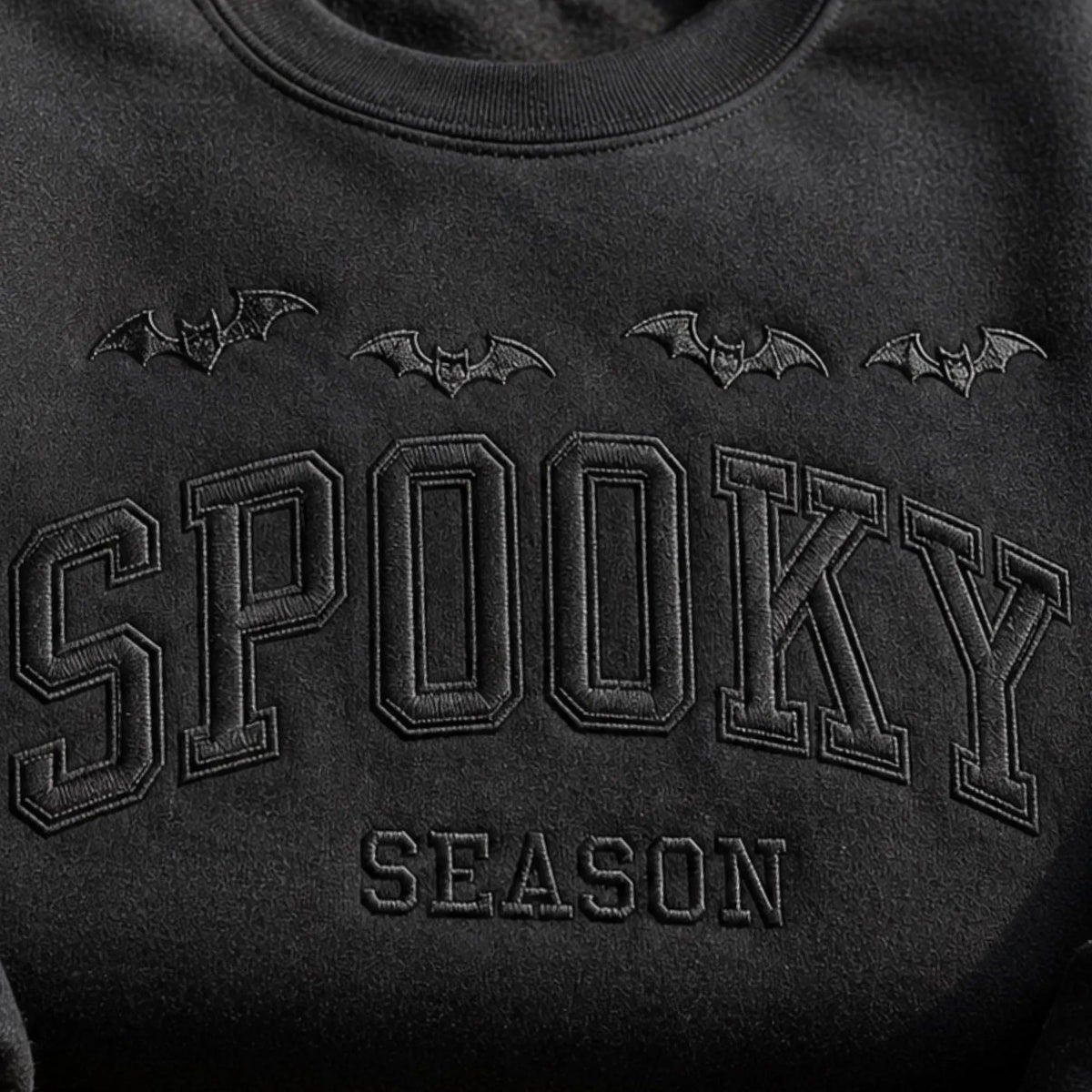 Halloween Spooky Season Embroidered Sweatshirt