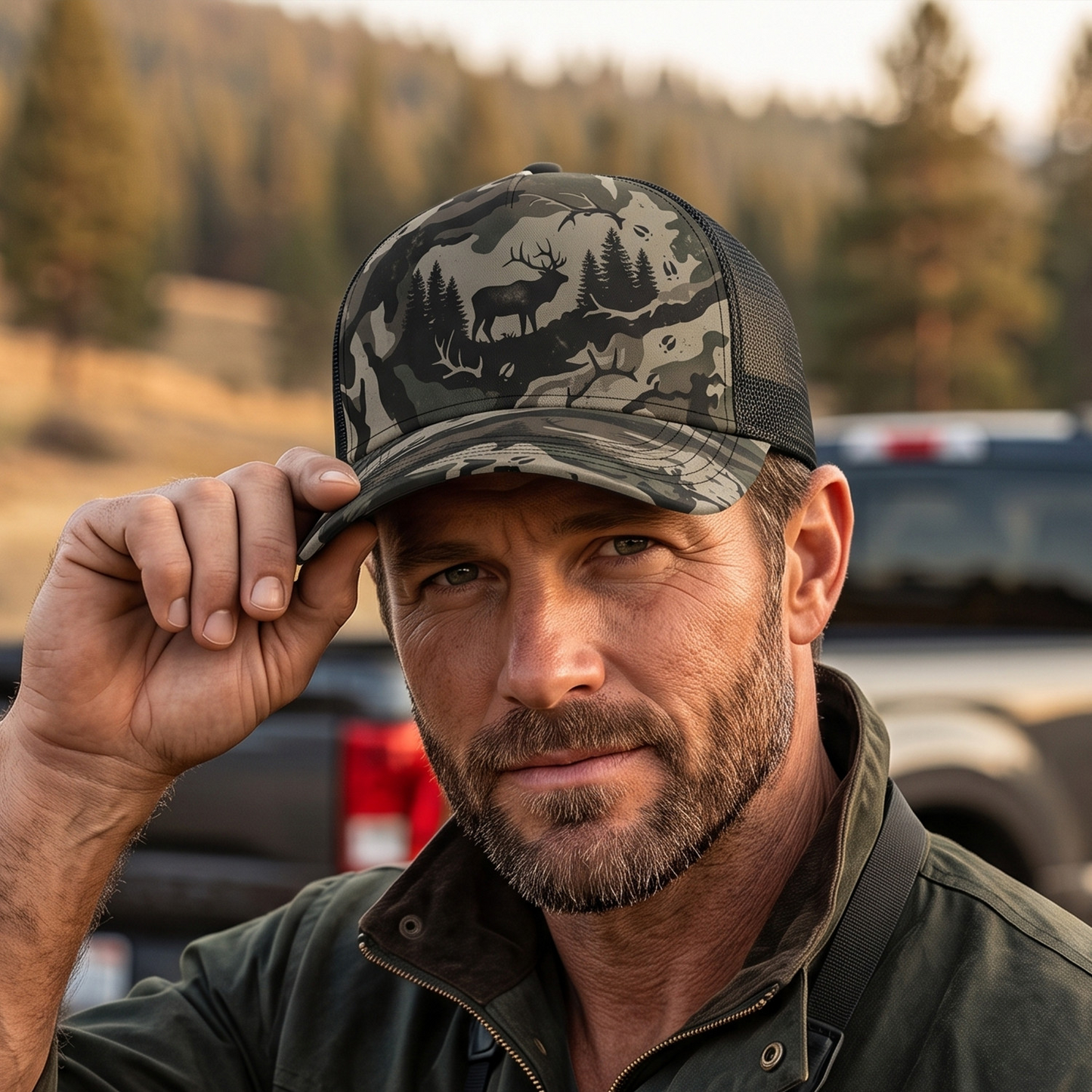 Deer Hunting Mesh Cap TH1002
