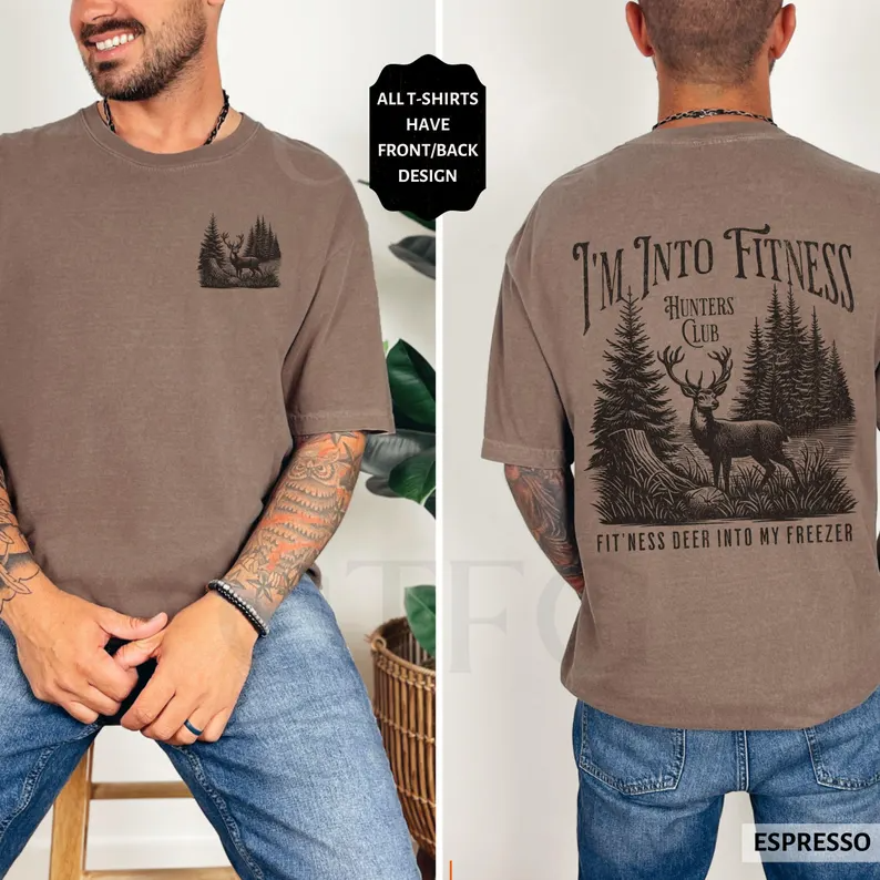 Funny Deer Hunting Outdoor Cotton Shirt TH3001