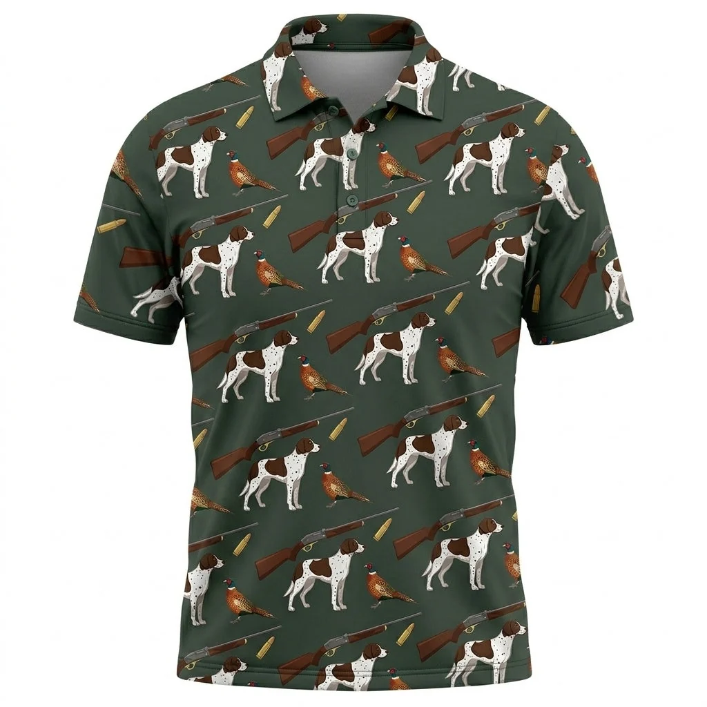 Hunting Dog & Pheasant Polo Shirt TH3042