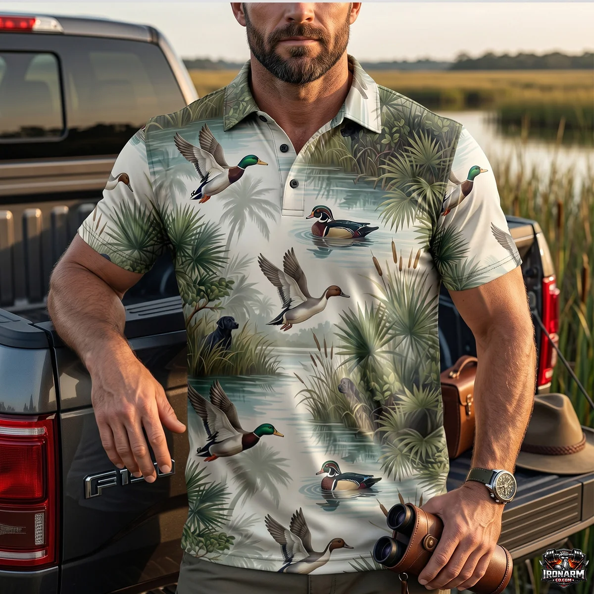 Mallard Duck Hunting Polo Shirt TH315