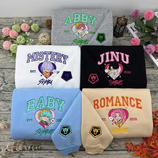 Saja Boys KPop Demon Hunters embroidery sweatshirt