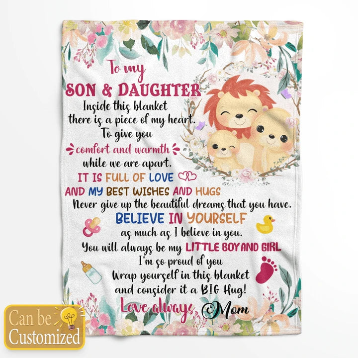 TO MY SON AND DAUGHTER BLANKET