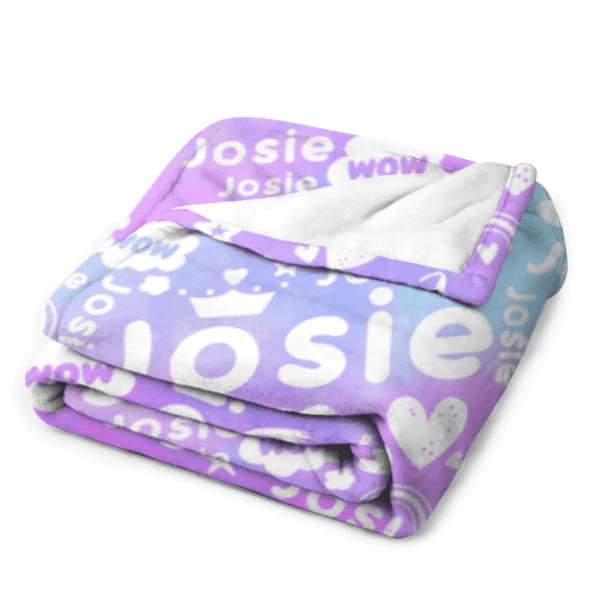 Multicolor Name Custom Blanket - Perfect Personalized Gifts For Birthday