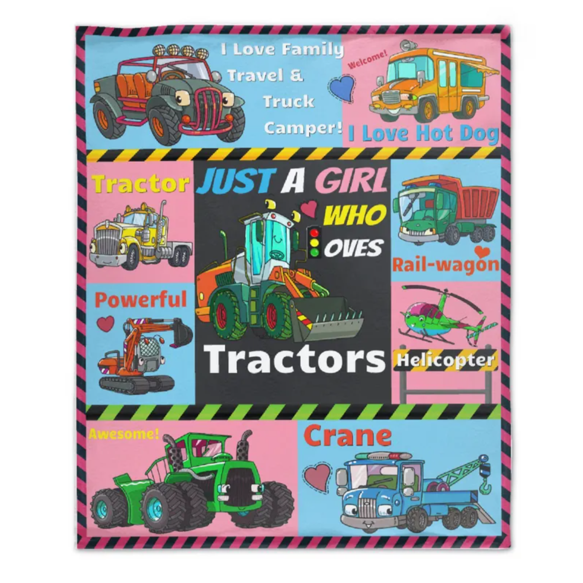 Just A Boy Who Loves Tractors Blanket - Gifts For Kids