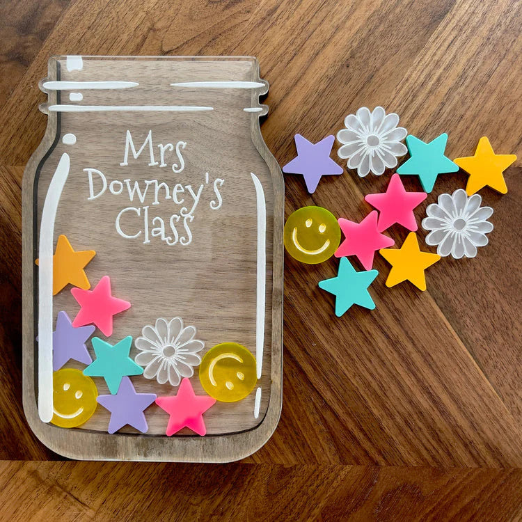 Personalized Reward Jar For Kids ,Teacher, Classroom, School, Family