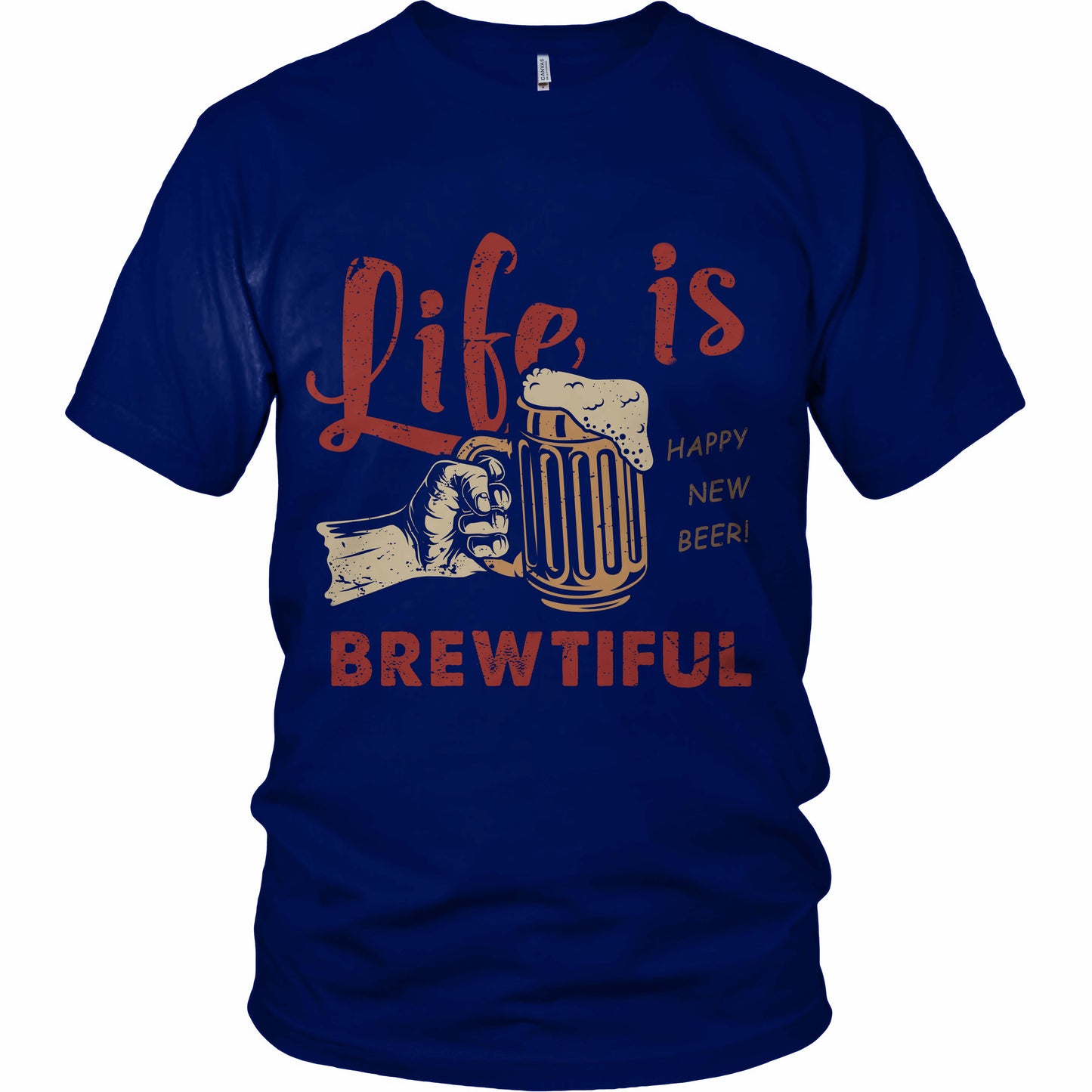 Beer T-shirt - Life Is Brewtiful - T-shirt for Beer Lover