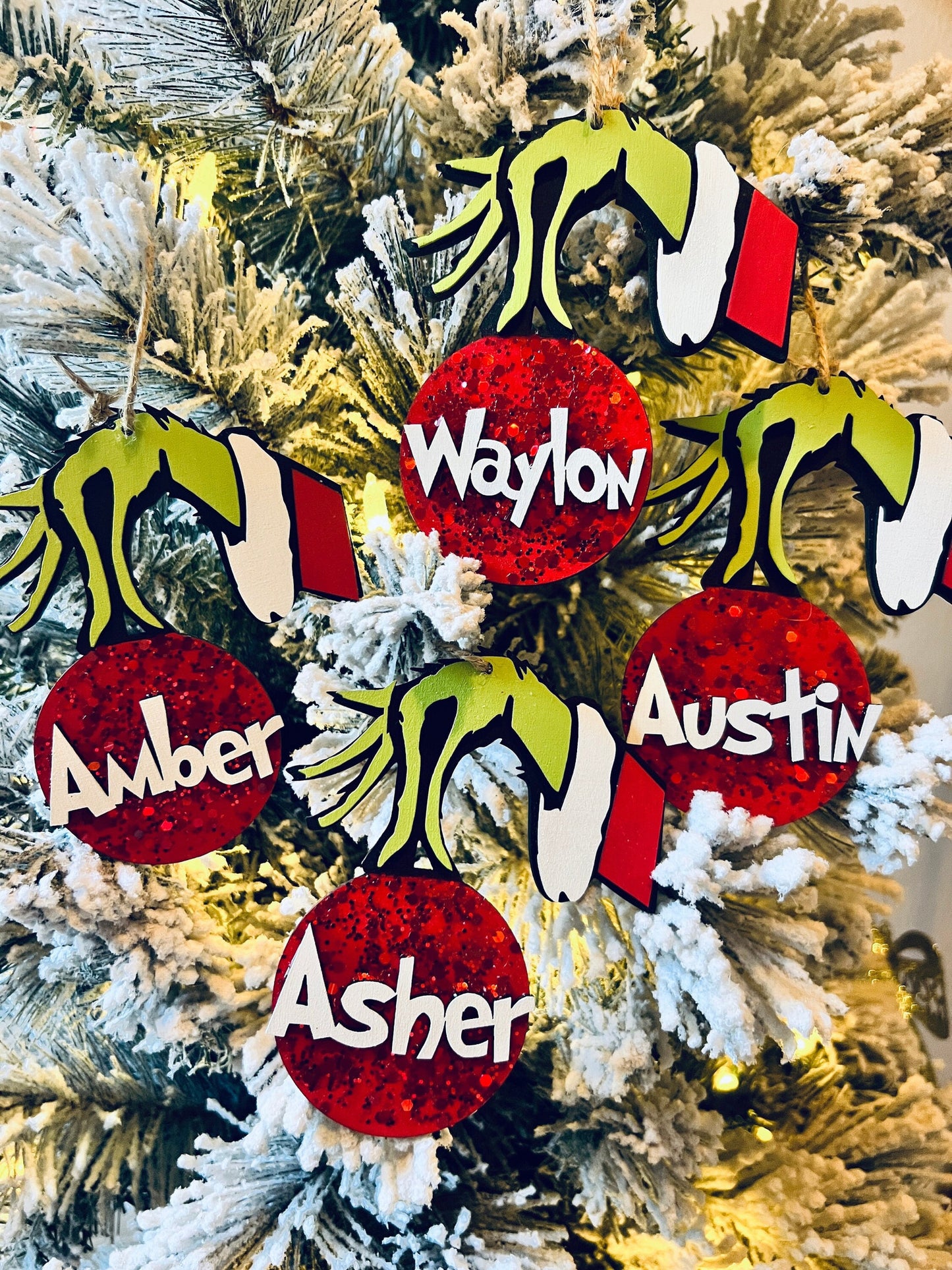 Personalized Grinch Ornament