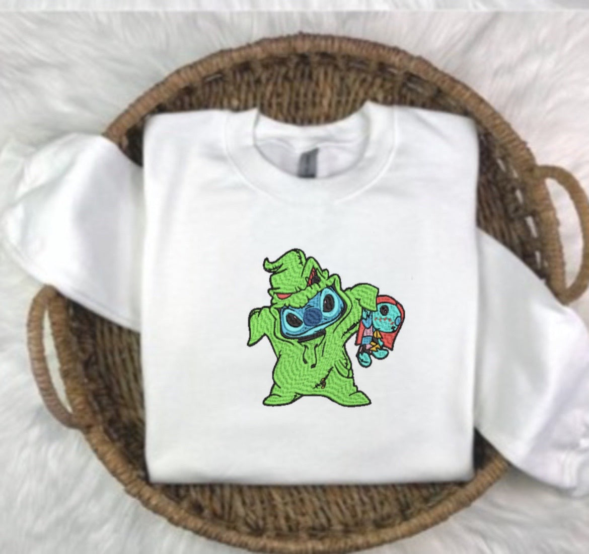 Halloween Stitch Embroidered Sweatshirt