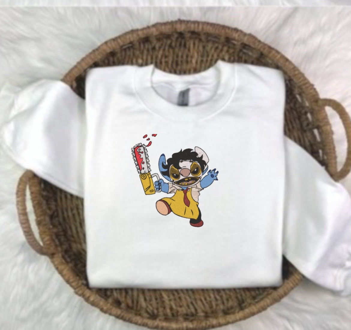 Halloween Stitch Embroidered Sweatshirt