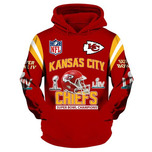 Kansas City Chiefs All Star Team Super Bowl Champions Liv Kansas City Chiefs - Hoodie 3D