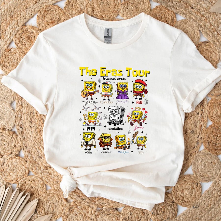 TAYLOR SWIFT ERAS TOUR - SPONGEBOB VERION TSHIRT