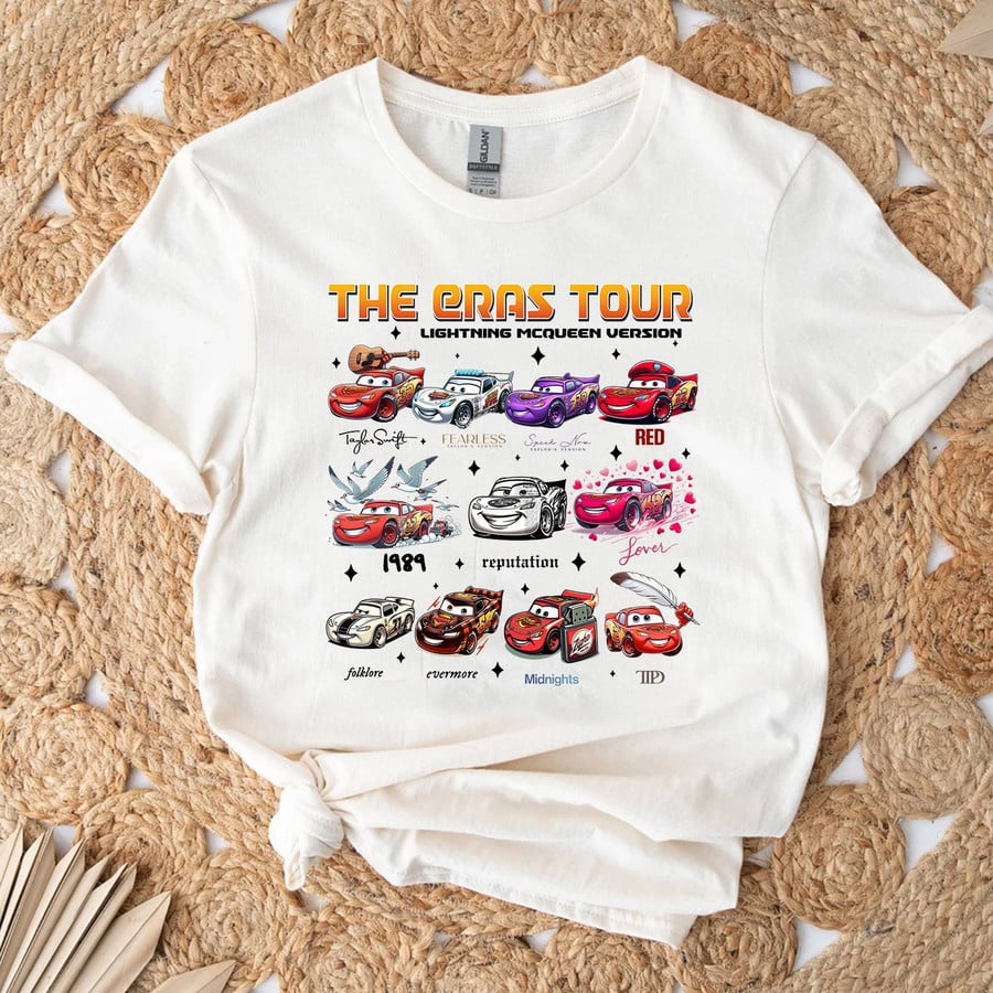 TAYLOR SWIFT ERAS TOUR - LIGHTNING MCQUEEN VERSION TSHIRT