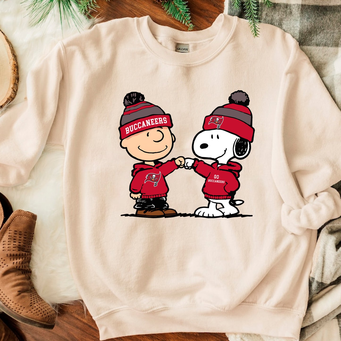 Charlie Brown And Snoopy Football NFLSweatshirt