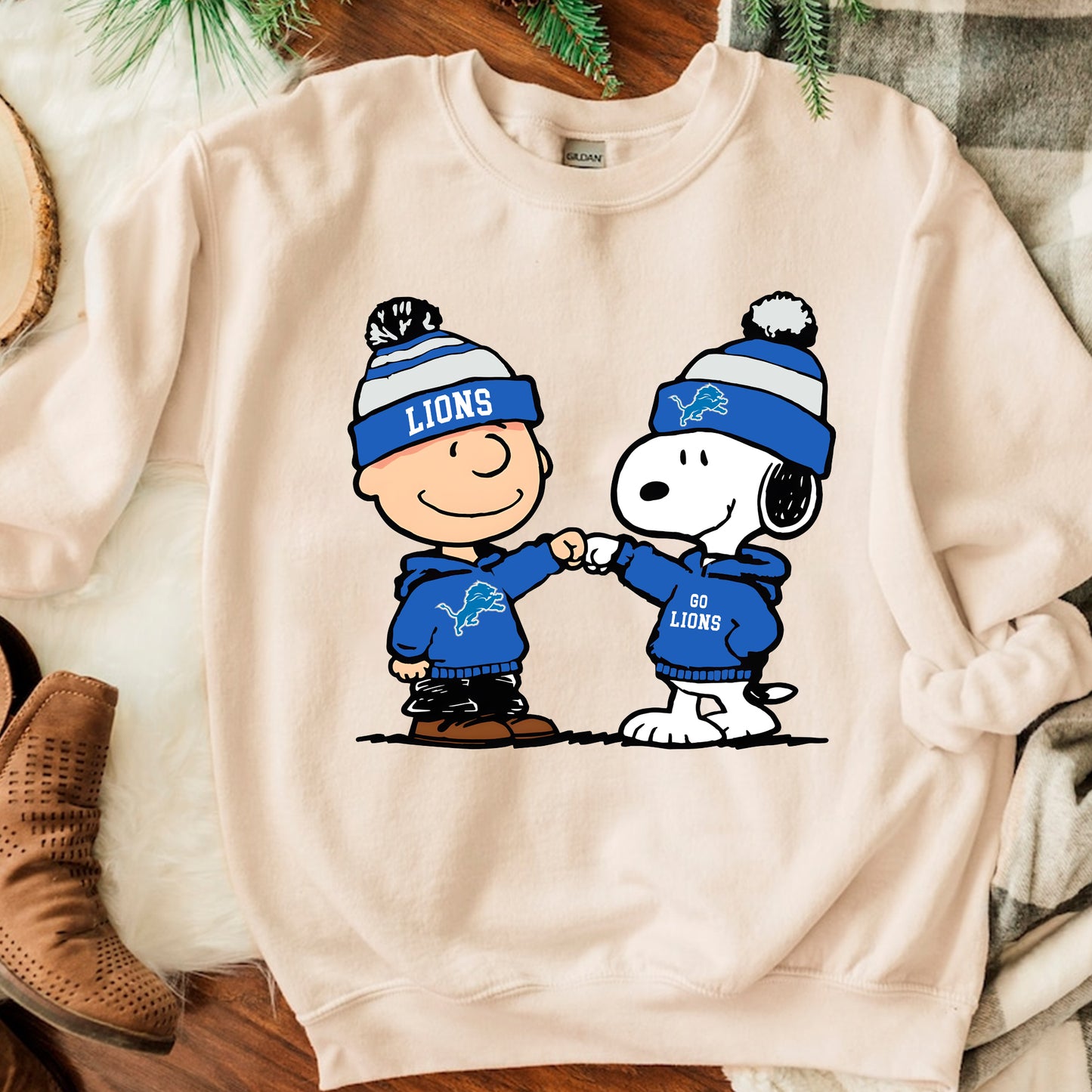 Charlie Brown And Snoopy Football NFLSweatshirt