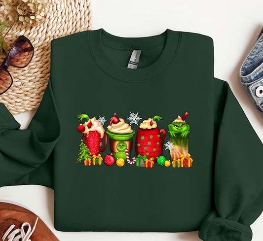 Grinch Spice Coffee Christmas SweatShirt