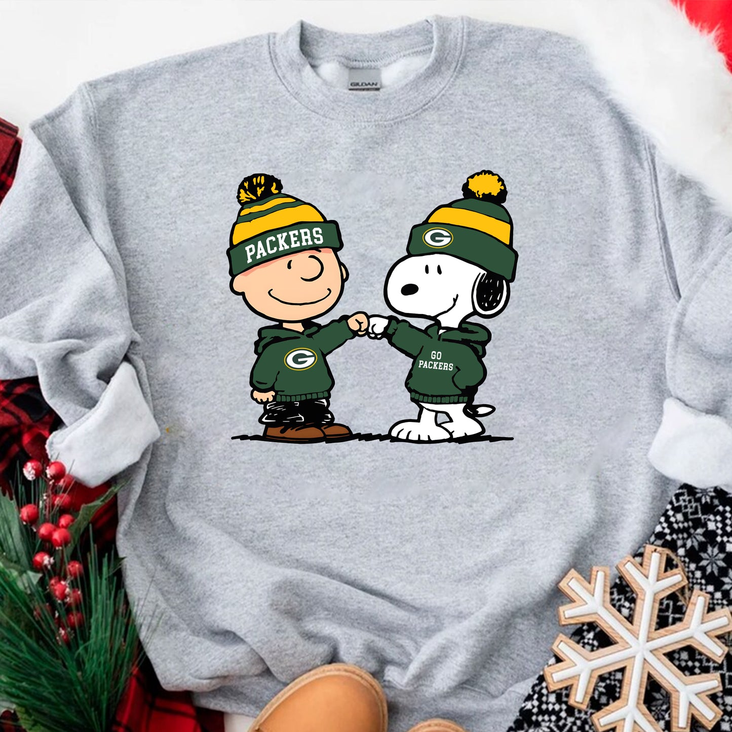 Charlie Brown And Snoopy Football NFLSweatshirt