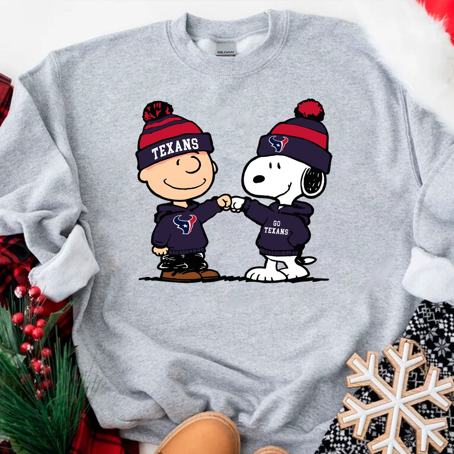 Charlie Brown And Snoopy Football NFLSweatshirt