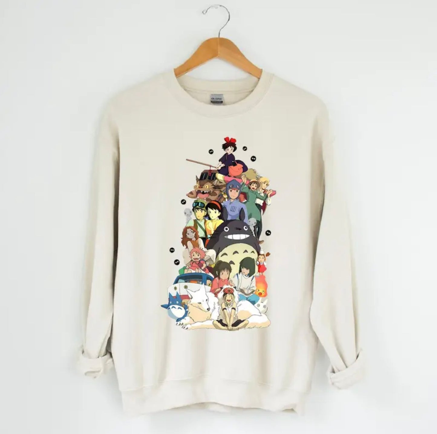 Studio Ghibli All Characters Hoodie T-shirt Sweatshirt