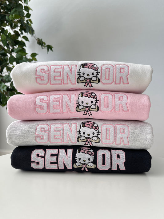 Senior cat 24’ & 25' Embroidery Sweatshirt