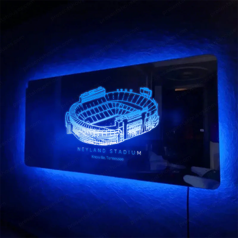 Custom Your Favorite Football Stadium Mirror Light Series – Gifts for Sports Lovers