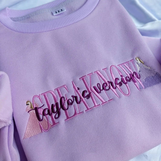 Speak Now Embroidered Sweatshirt