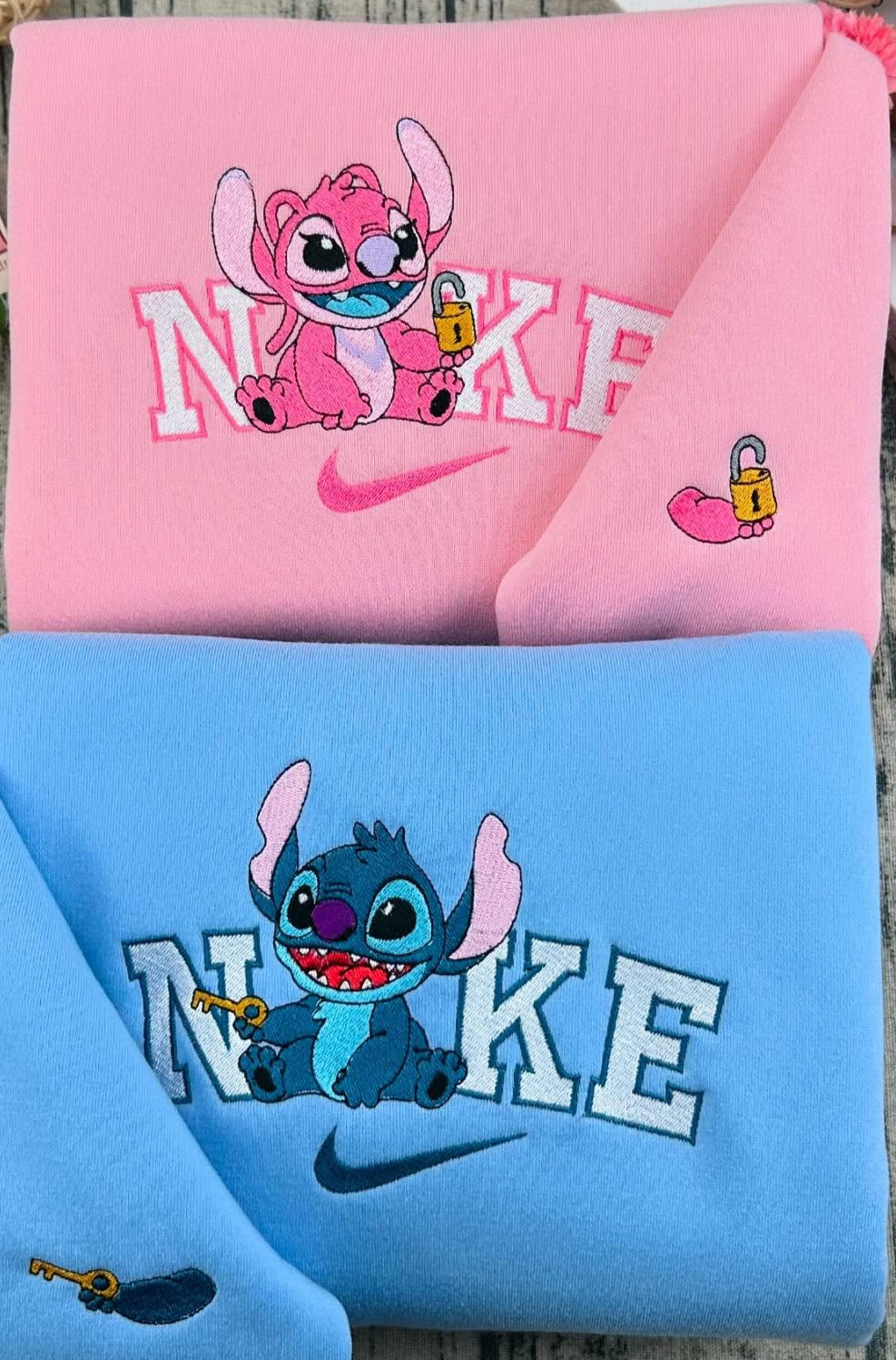 Stitch & Angel Embroidered Sweatshirt