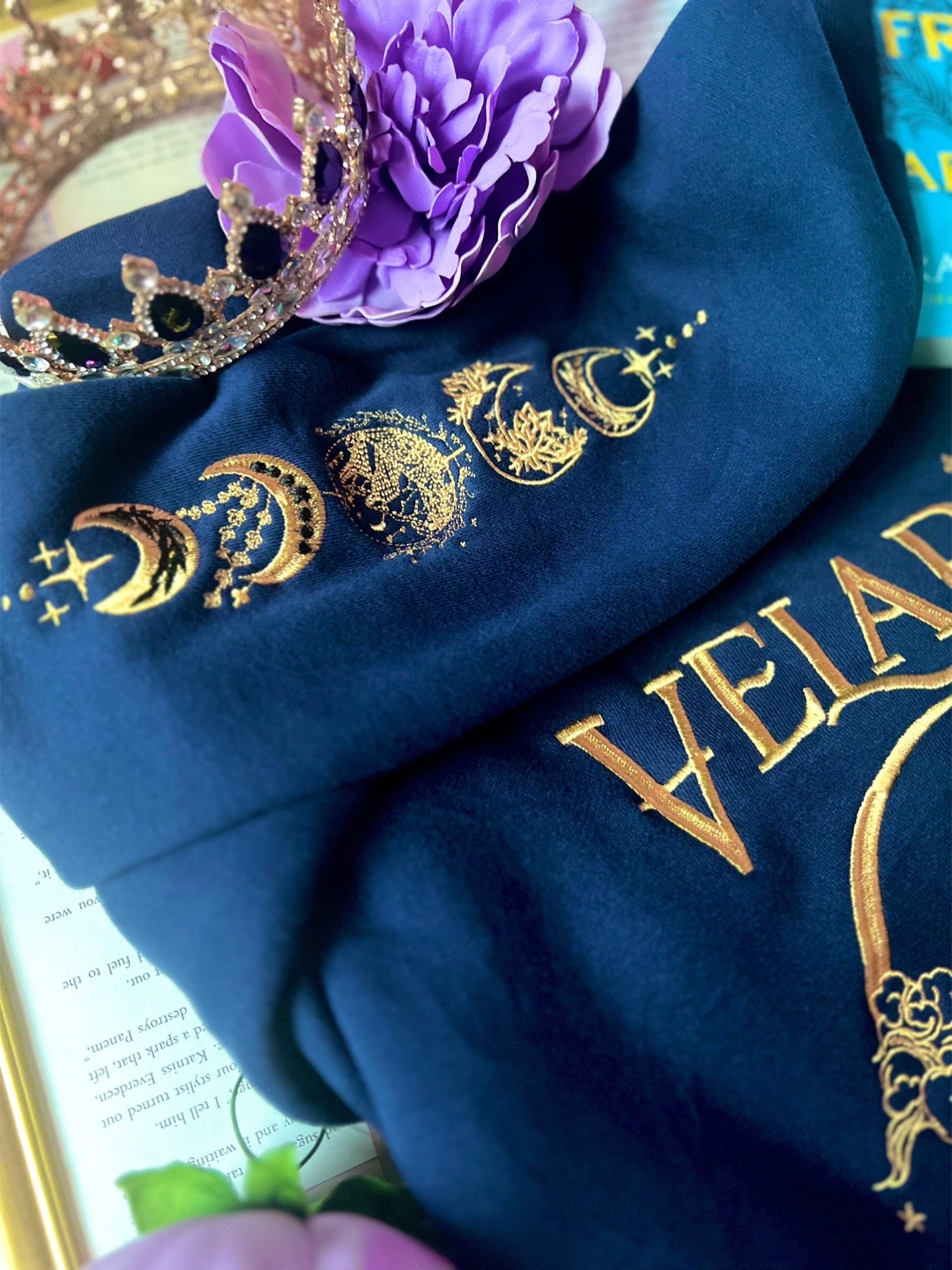 To The Stars Who Listen And The Dreams That Are Answered, ACOTAR Velaris City Of Starlight Embroidered Sweatshirt,Gift for Book Lovers
