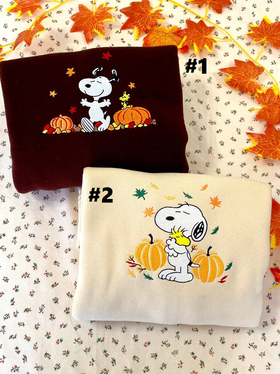 Snoopy halloween Embroidery Sweatshirt