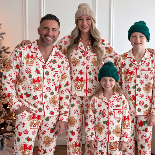 Mickey Minnie Gingerbread Pajamas