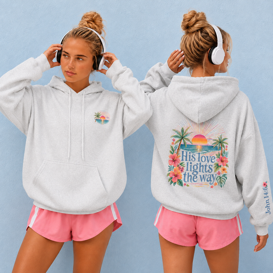 His Love Lights the Way Hoodie