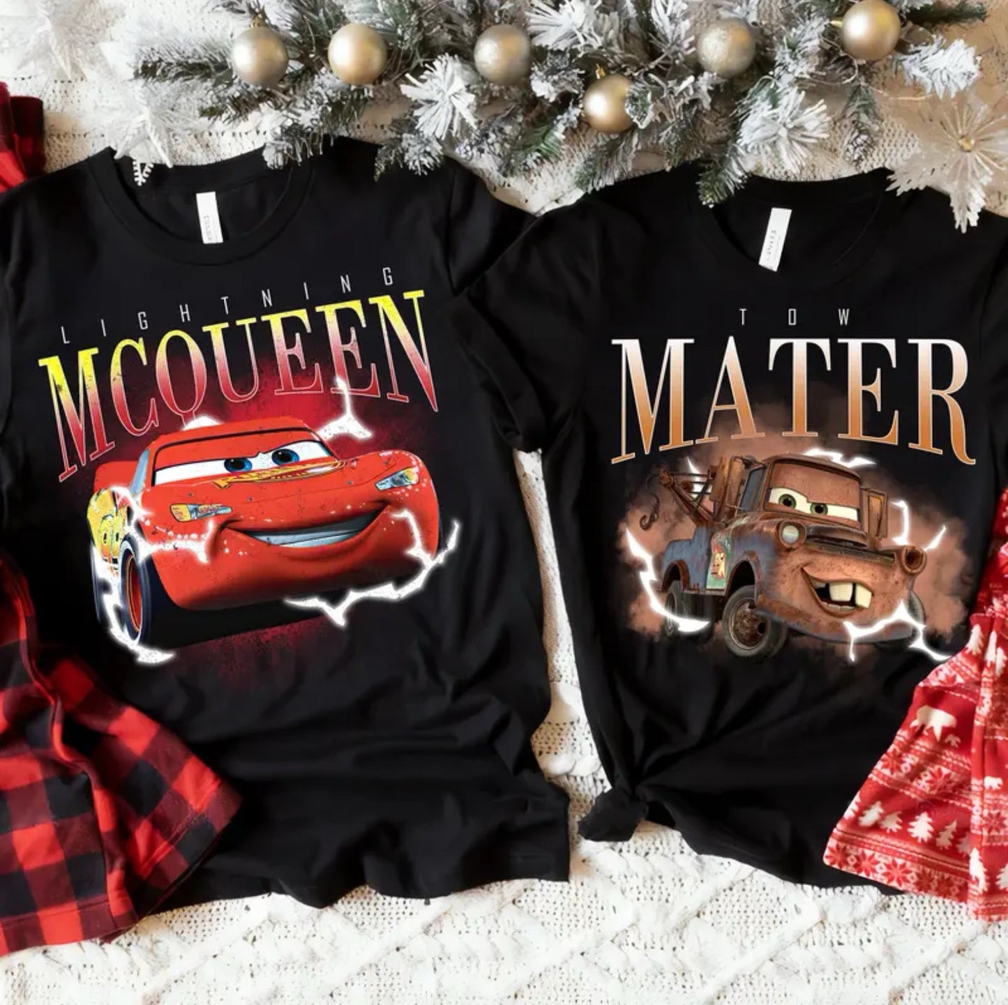 95 Lightning McQueen and Matter Car Shirt