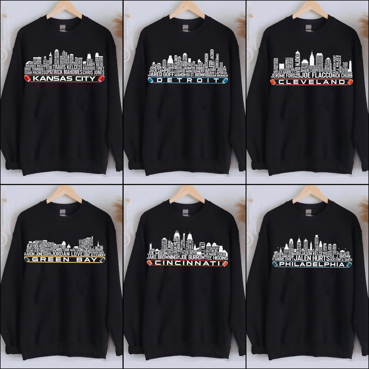 NFL Football Teams Sweatshirt