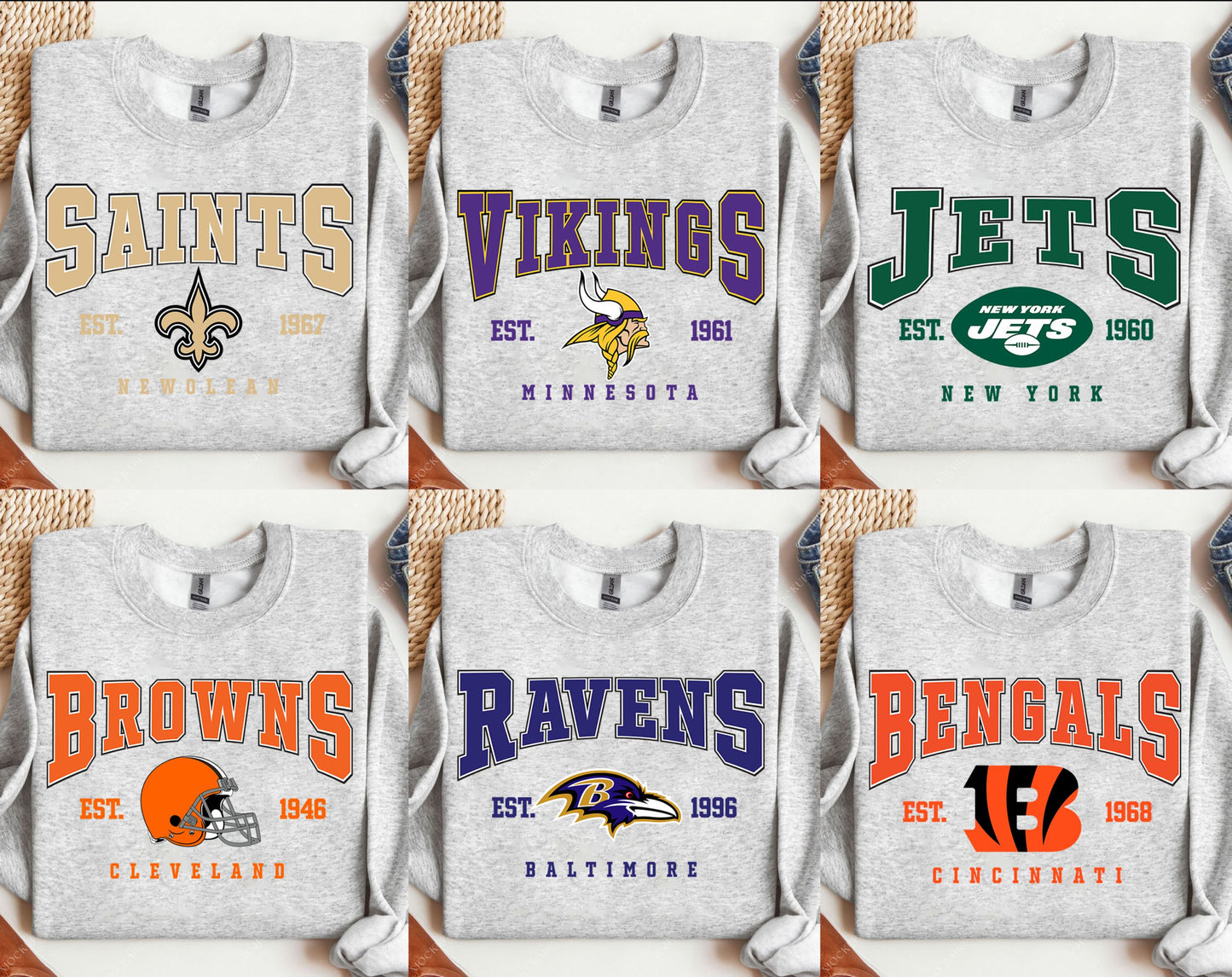 Personalized NFL Team Football Sweatshirt