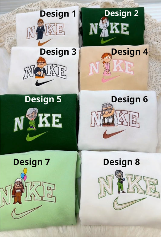 Couple Carl and Ellie  "Up" Movie" Embroidered Sweatshirt Ver 2