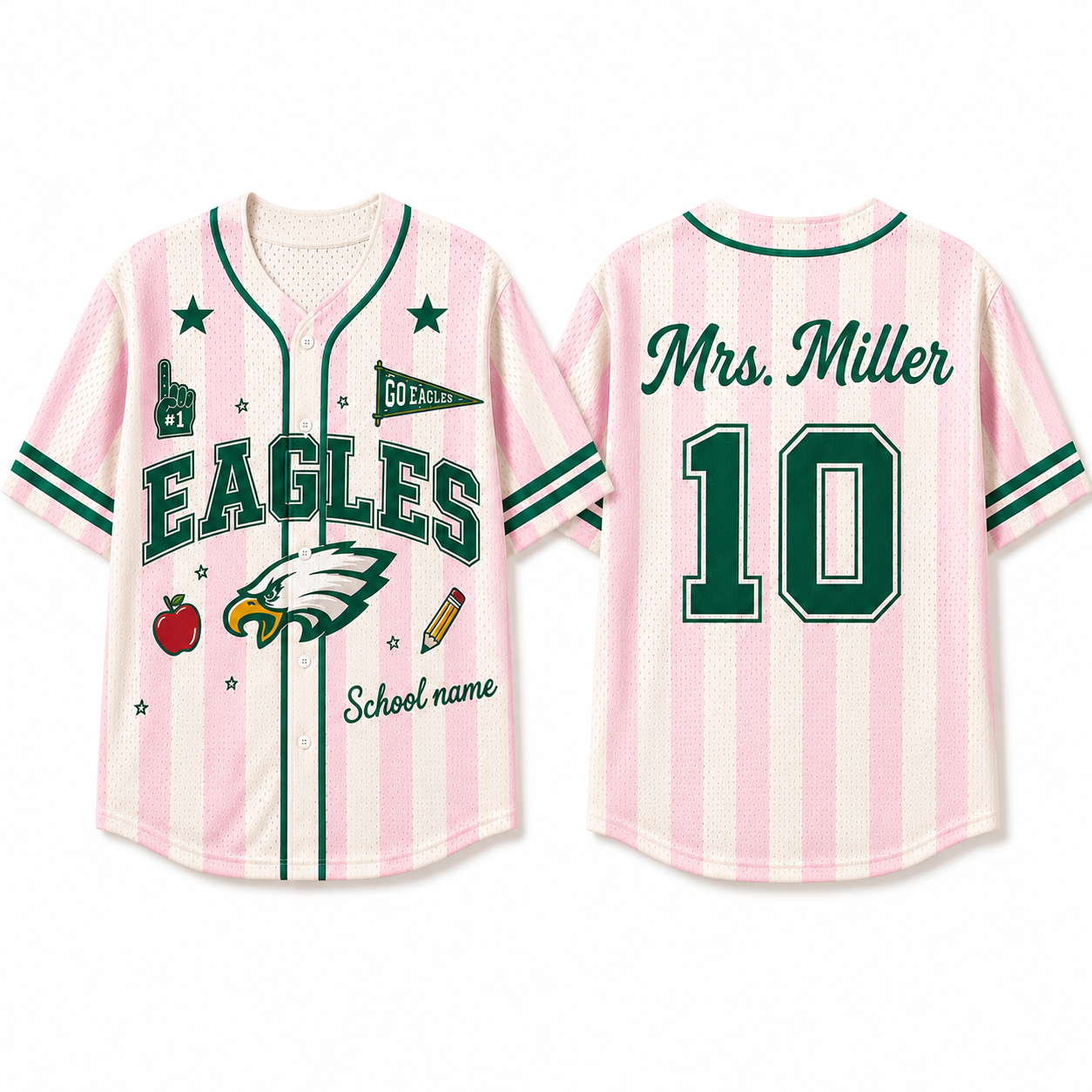 Custom School Mascot Mesh Jersey