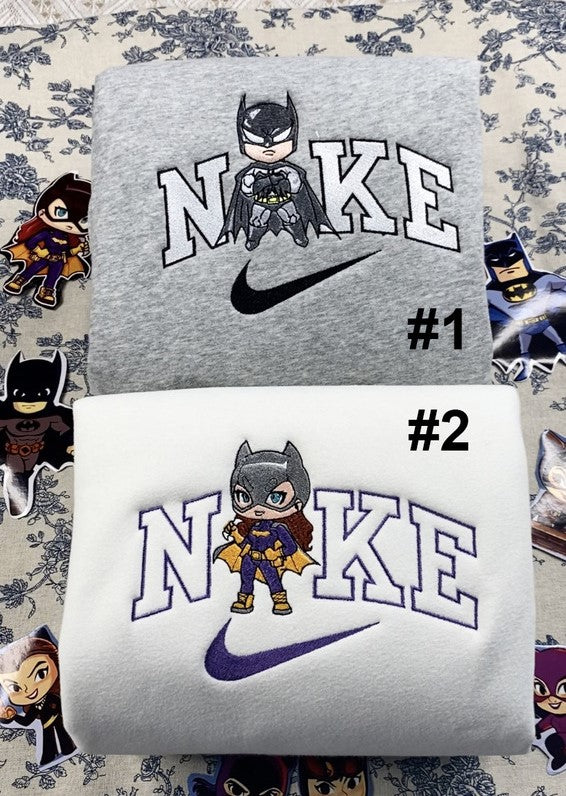 Cheap Catwomen And Batman Nike Embroidered Sweatshirt